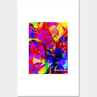 Abstract Irises Posters and Art